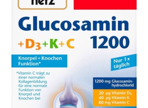 Dopeelherz GELENK 1200 mit Glucosamin +Vitamin C+D+E+K 30 viên, ABC Pharmacy