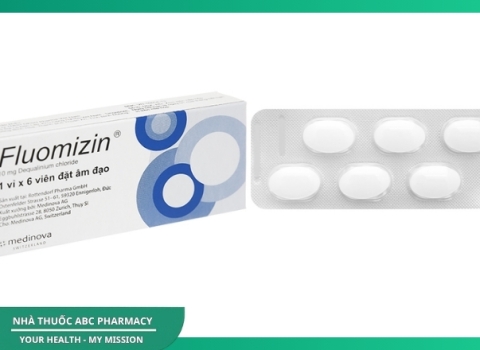 Viên đặt âm đạo Fluomizin trị nhiễm khuẩn, nhiễm nấm âm đạo (1 vỉ x 6 viên), ABC PHARMACY