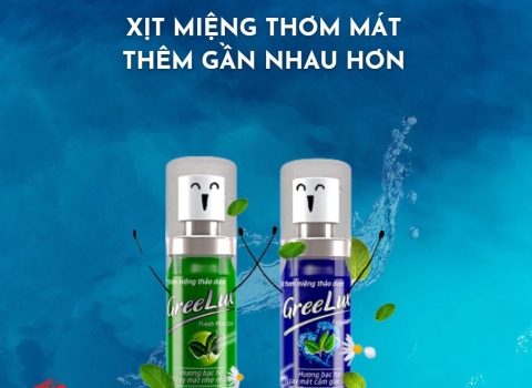 Xịt thơm miệng thảo dược Greelux,  khử mùi hôi miệng, ABC Pharmacy