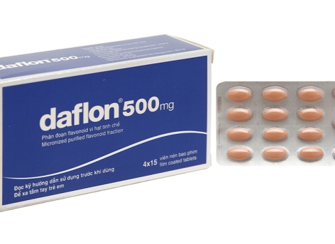 Thuốc trợ tĩnh mạch Daflon 500mg, ABC Pharmacy