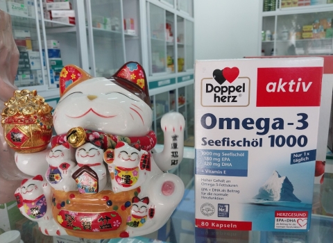 Dầu Cá Doppelherz Omega 3 Seefischol 1000, ABC Pharmacy