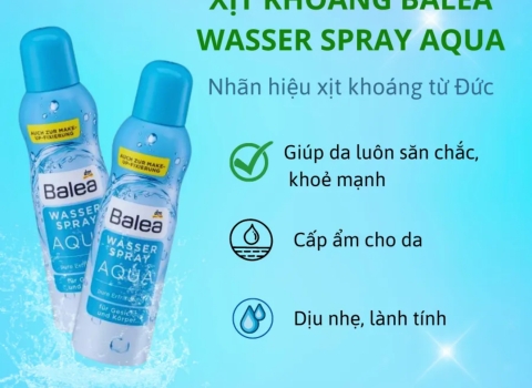 Xịt khoáng Balea Wasserspray Aqua, ABC Pharmacy