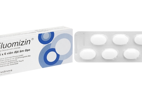 Viên đặt âm đạo Fluomizin trị nhiễm khuẩn, nhiễm nấm âm đạo (1 vỉ x 6 viên), ABC PHARMACY