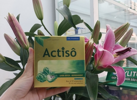 Cao đặc Actiso DHG hỗ trợ nhuận tràng, giải độc gan hộp 10 ống x 10ml