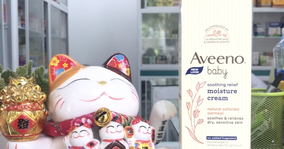 Kem dưỡng da cho da khô và nhạy cảm Aveeno Baby Soothing Relief Moisture Cream (227g), ABC Pharmacy