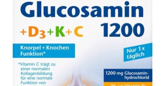 Dopeelherz GELENK 1200 mit Glucosamin +Vitamin C+D+E+K 30 viên, ABC Pharmacy
