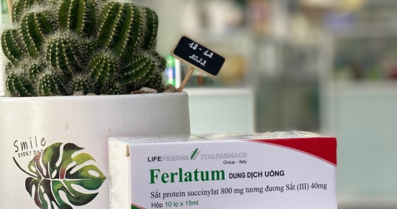 Dung dịch uống Ferlatum Fol trị thiếu máu, thiếu sắt lọ 15ml, ABC Pharmacy