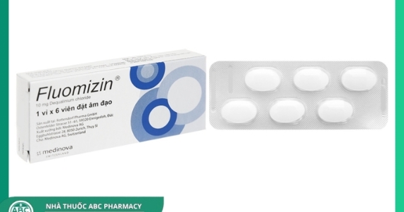 Viên đặt âm đạo Fluomizin trị nhiễm khuẩn, nhiễm nấm âm đạo (1 vỉ x 6 viên), ABC PHARMACY