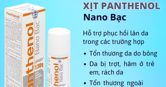 PANTHENOL NANO BẠC - GIẢM NHANH CÁC TỔN THƯƠNG NGOÀI DA, ABC PHARMACY