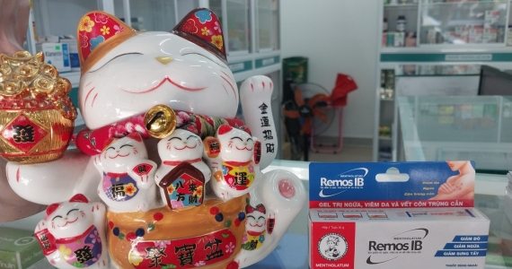Gel Remos IB trị ngứa, vết côn trùng cắn, chàm, viêm da tuýp 10g, ABC Pharmacy
