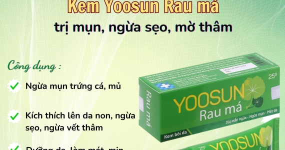Kem ngăn ngừa mụn, rôm sảy Yoosun Rau Má (25g), ABC Pharmacy