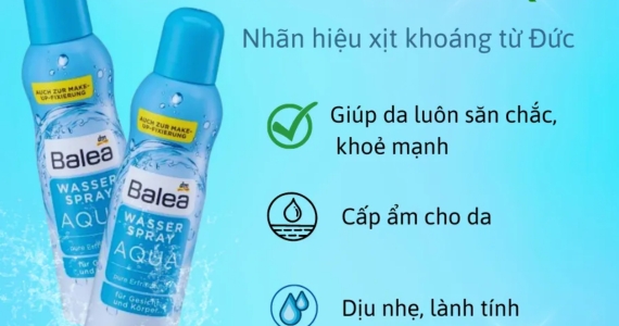 Xịt khoáng Balea Wasserspray Aqua, ABC Pharmacy