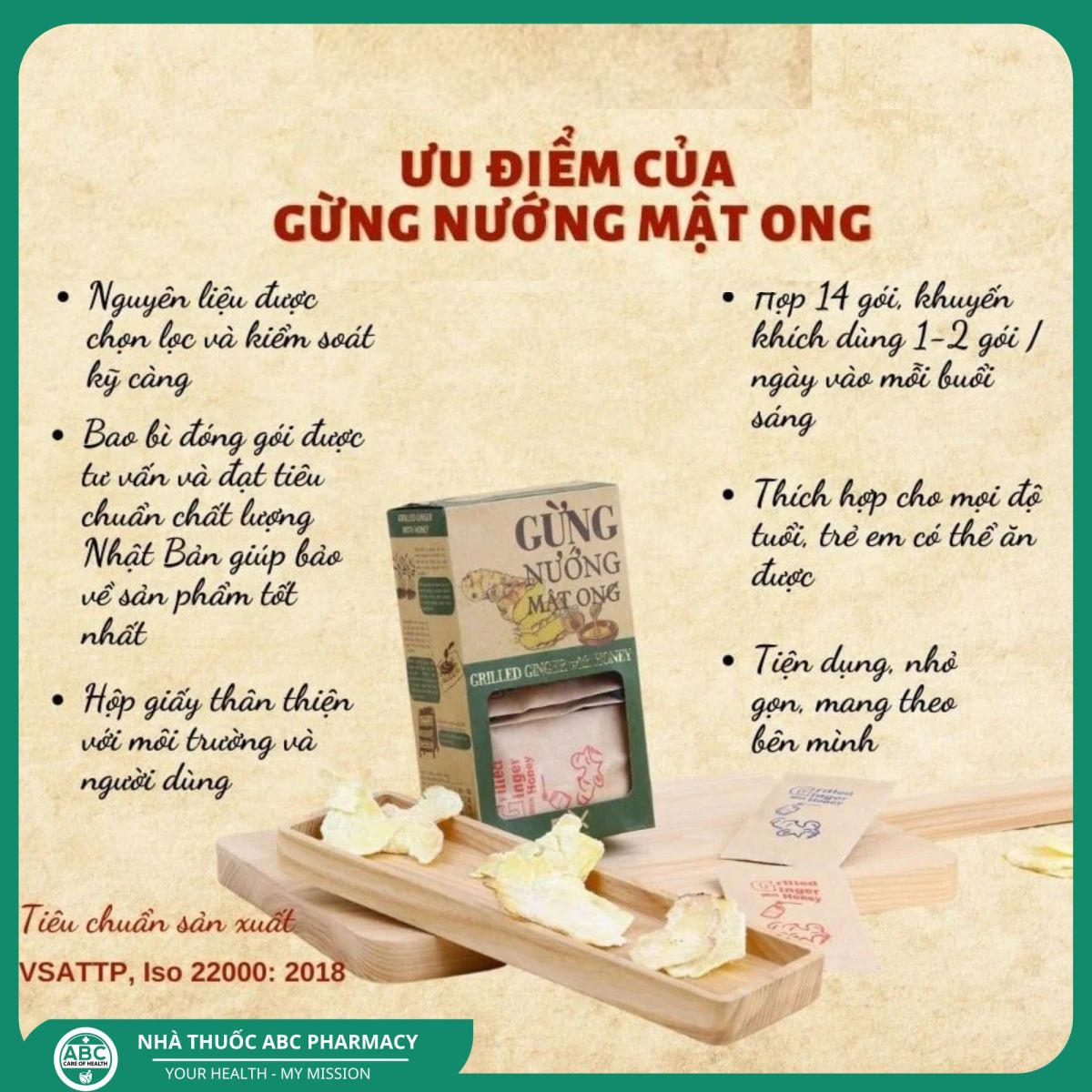Gừng Nướng Mật Ong Nam Xanh là một sản phẩm hoàn toàn tự nhiên, được chế biến từ nguyên liệu gừng tươi và mật ong nguyên chất
