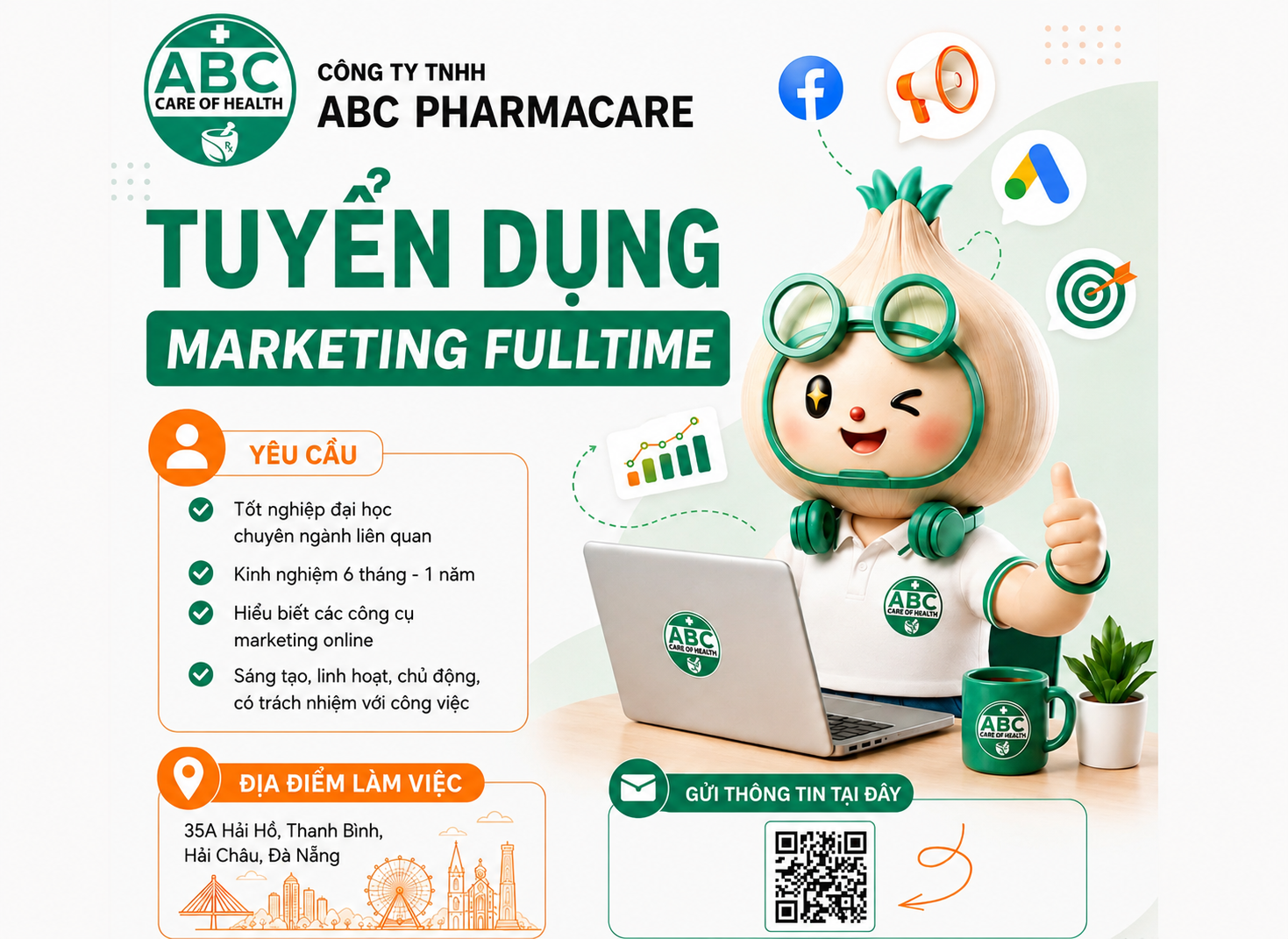 Tuyển dụng nhân viên Marketing ABC Pharmacy