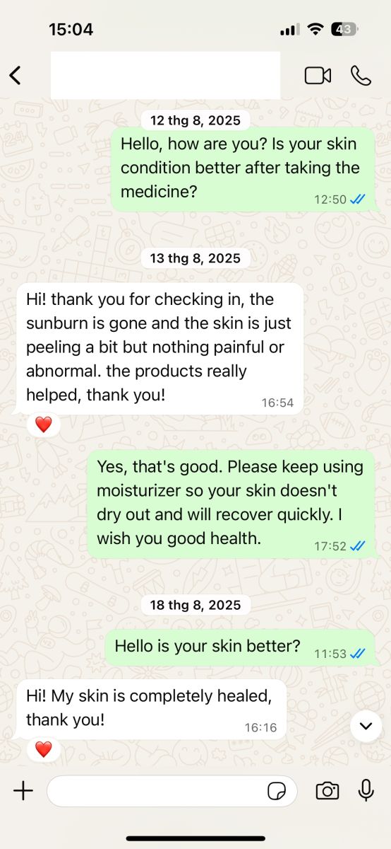 ABC Pharmacy follow up take care Treat Sunburn