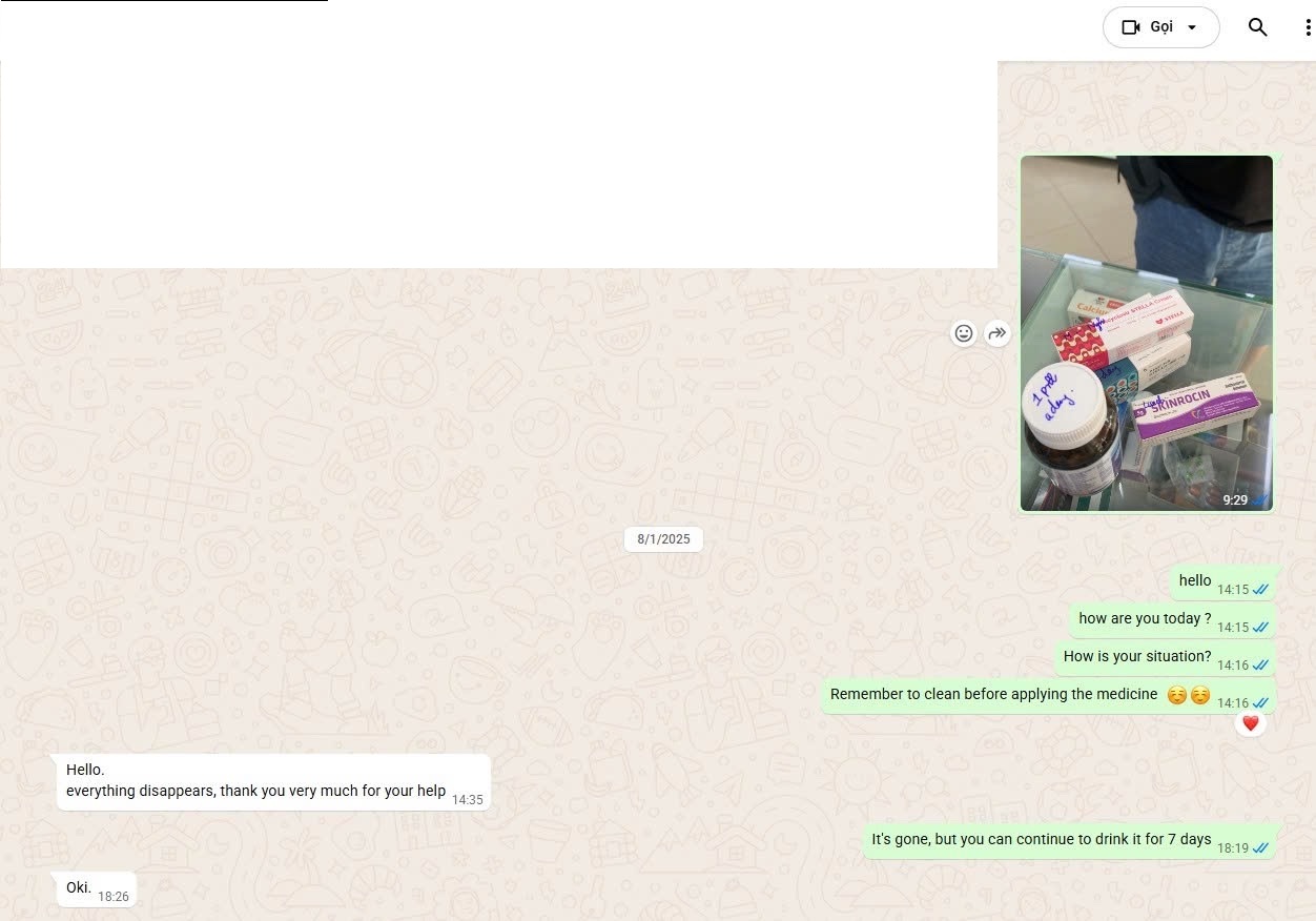 ABC Pharmacy follow-up after customer purchase