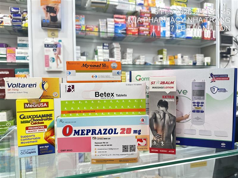 Knee and Calf Muscle Pain medicines in ABCPharmacy Hoi An