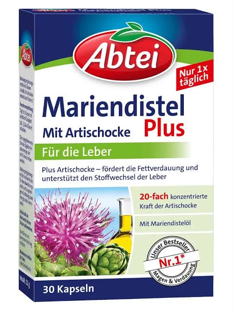 Abtei Mariendistel Plus with artichoke supplement requiring pharmacist safety check in Da Nang