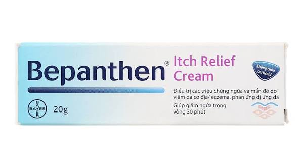Bepanthen Itch Relief Cream 20 gram box displayed at ABC Pharmacy Hoi An