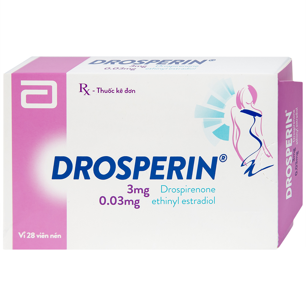 Drosperin combined daily contraceptive pack photographed at ABC Pharmacy Hoi An