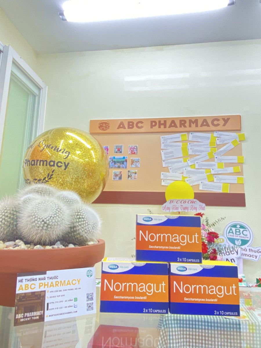 Normagut Saccharomyces boulardii probiotic available at ABC Pharmacy Hoi An