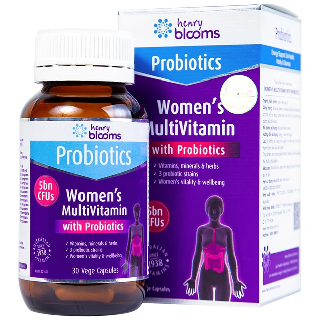 Henry Blooms Women's Multivitamin with Probiotics supplement at ABC Pharmacy Da Nang