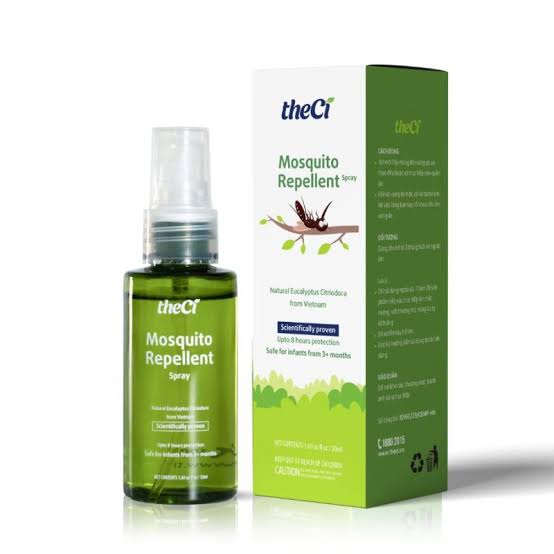 TheCi Mosquito Repellent Spray with Eucalyptus citriodora displayed at ABC Pharmacy Hoi An
