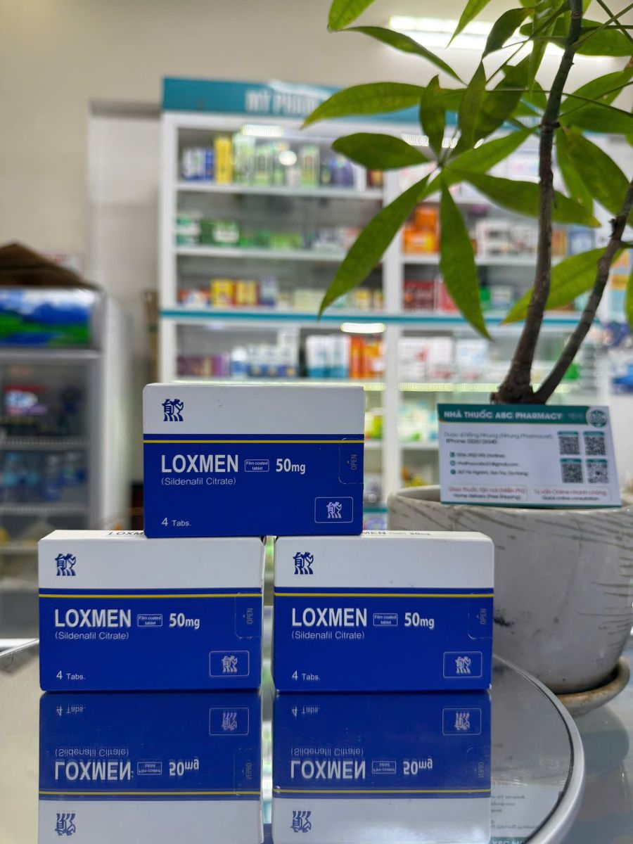 Loxmen 50 sildenafil citrate tablets at ABC Pharmacy Da Nang
