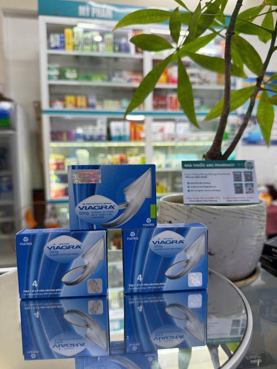 Viagra 50 mg sildenafil products available at ABC Pharmacy Da Nang Vietnam