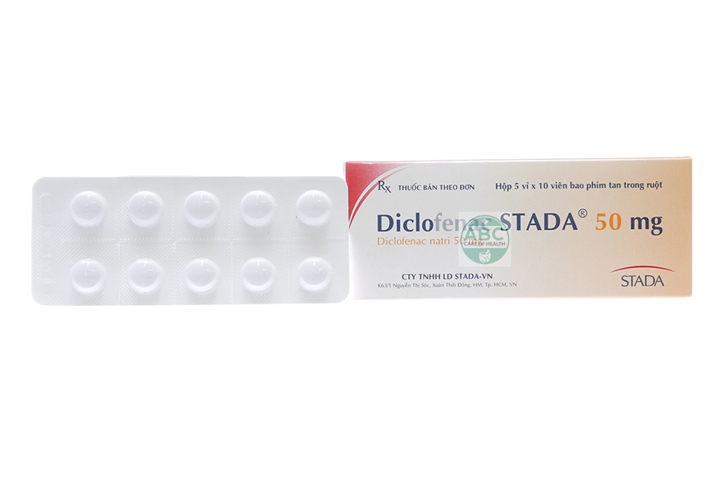 Diclofenac stada 50mg có tác dụng phụ nào cần lưu ý không?
