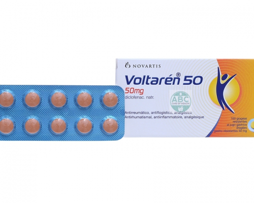ABC Pharmacy product photo of Voltaren 50 mg diclofenac sodium tablets, 100-tablet pack